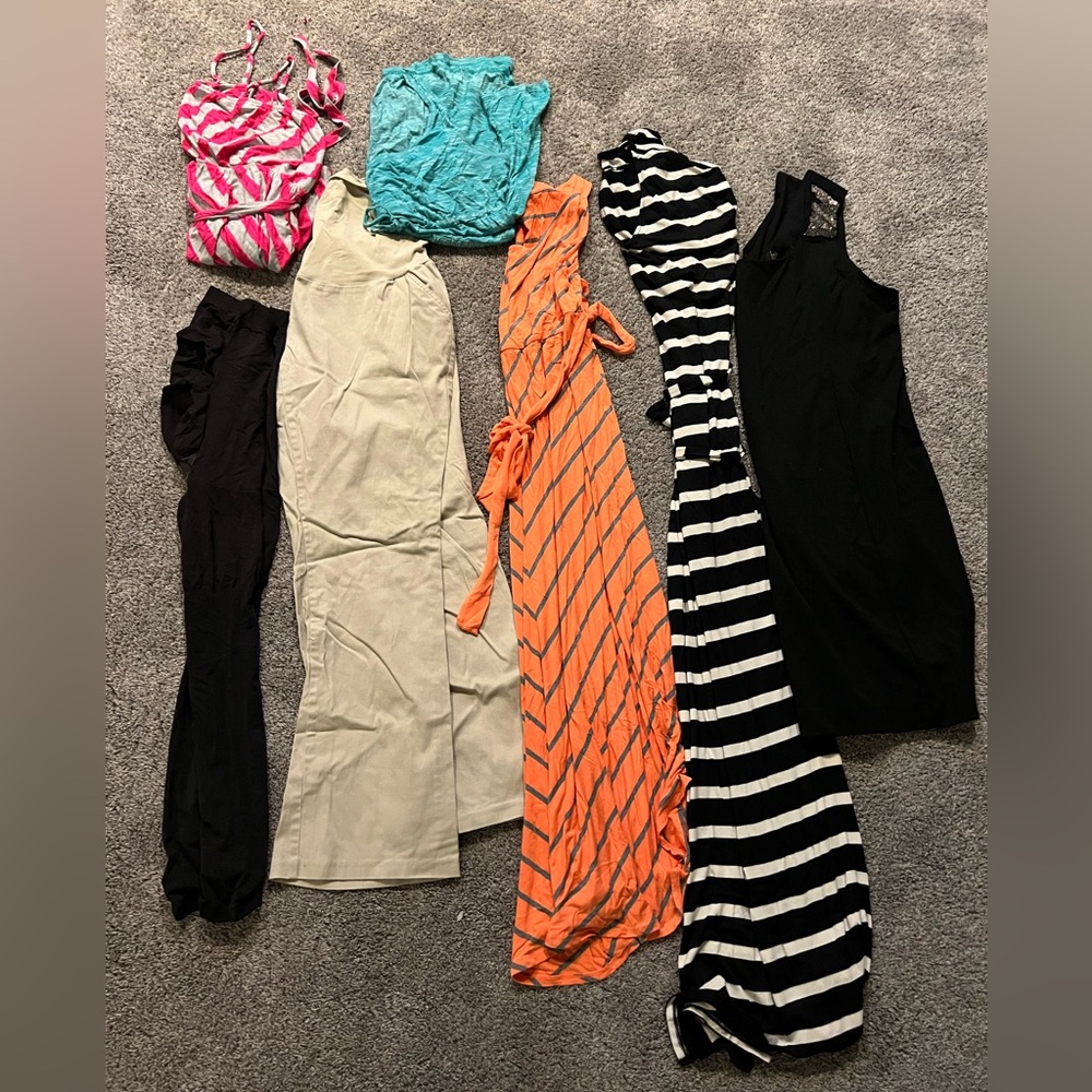 Maternity clothes size XL, 7 pieces